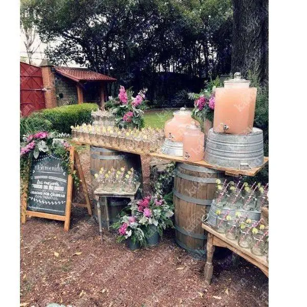 Rustic Beverage Station