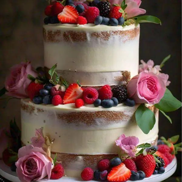 Two-Tier Rustic Cake