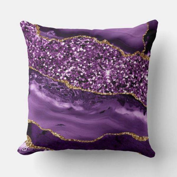  Metallic Throw Pillows