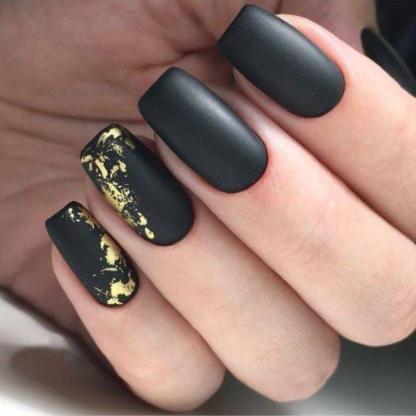 . Black with Gold Accents