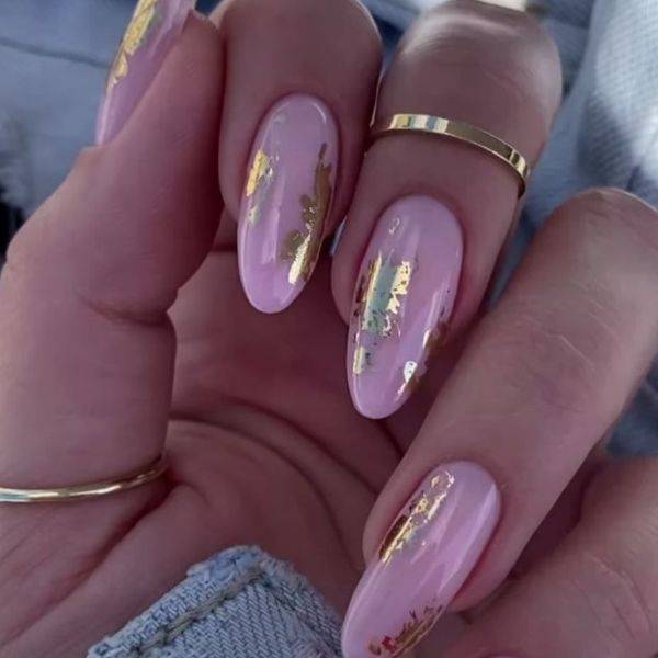  Pink with Gold Foil