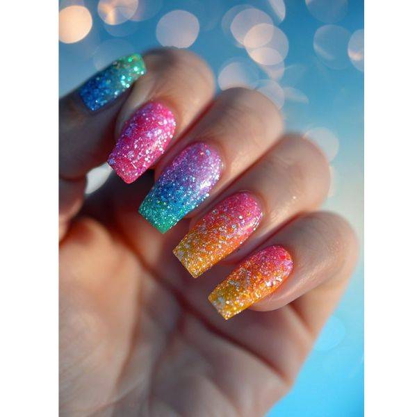  Summer Glitter Nails