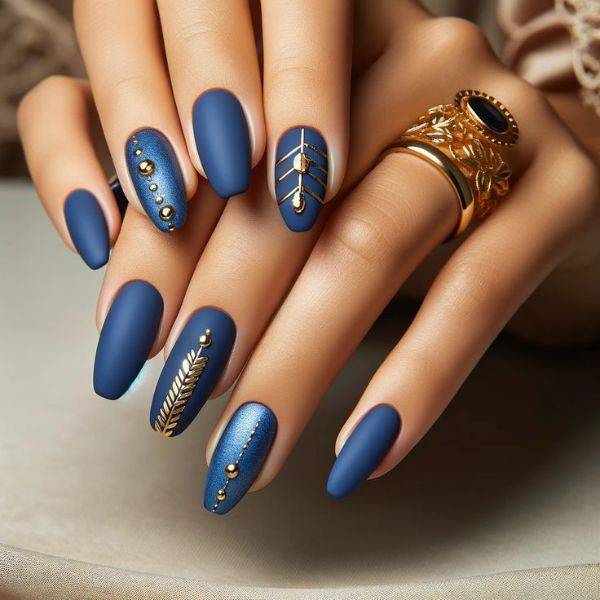  Royal Blue and Gold Accents