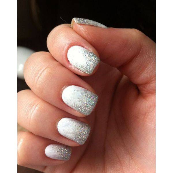 White and Silver Glitter
