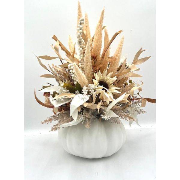  Pumpkin and Wheat Sheaf Centerpieces