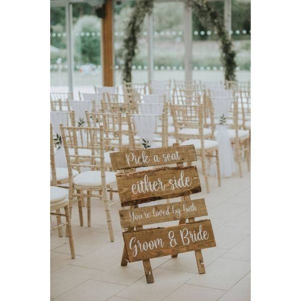 Wooden Wedding Signage