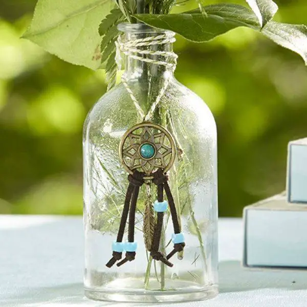 Boho Mason Jar with Dreamcatchers