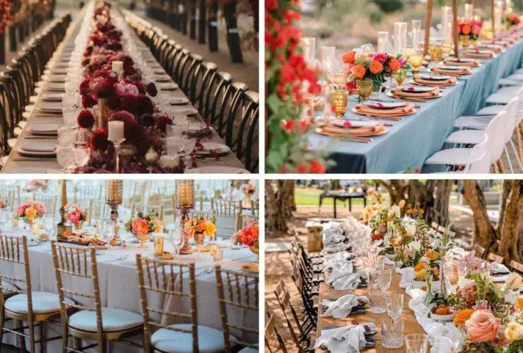 stunning fall wedding centerpieces for long tables