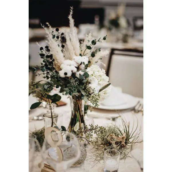 Wheat and Cotton Bouquets