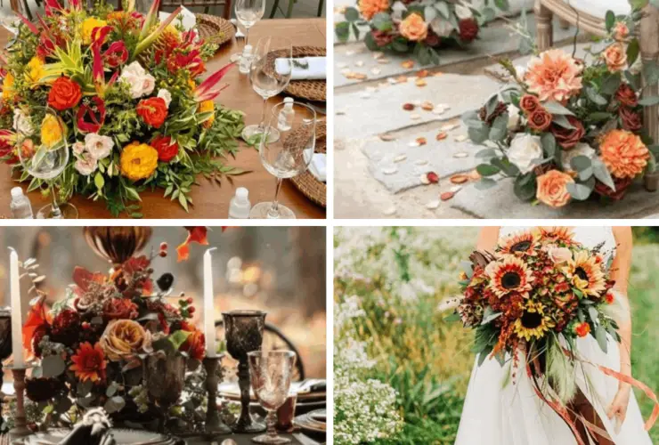 autumn wedding flowers