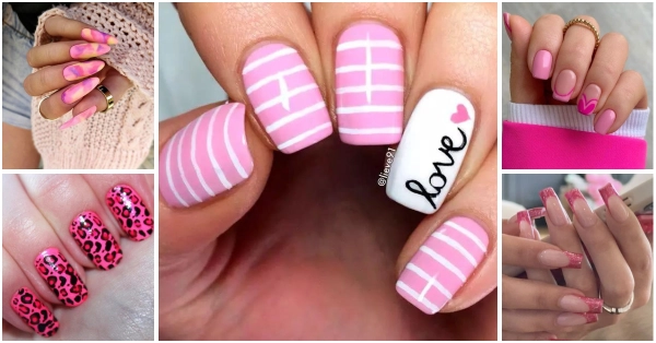 back-to-school-nails-pink-ideas