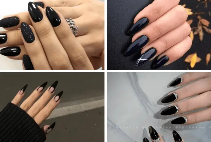 Stunning Hard Black Nails Ideas