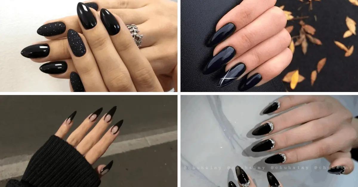 Stunning Hard Black Nails Ideas