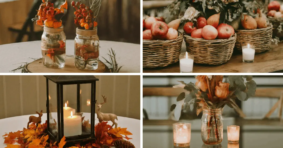 fall wedding centerpieces rustic