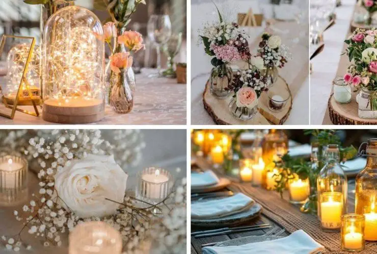 Simple Fall Wedding Centerpieces