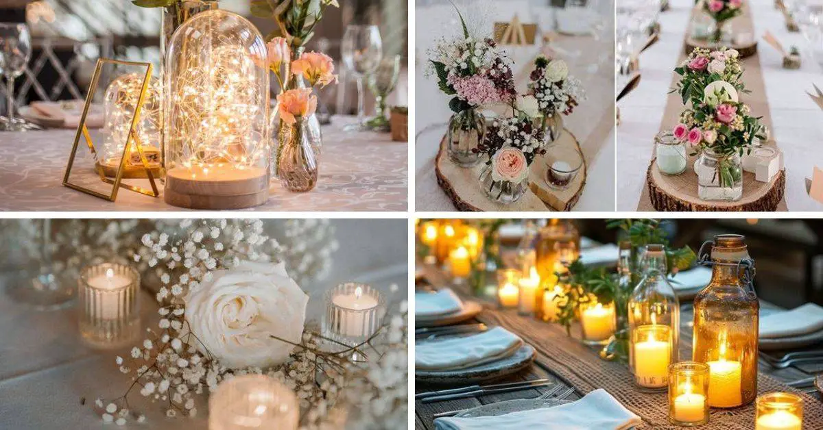 Simple Fall Wedding Centerpieces