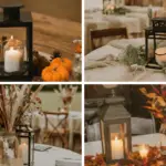 fall wedding centerpieces with lanterns