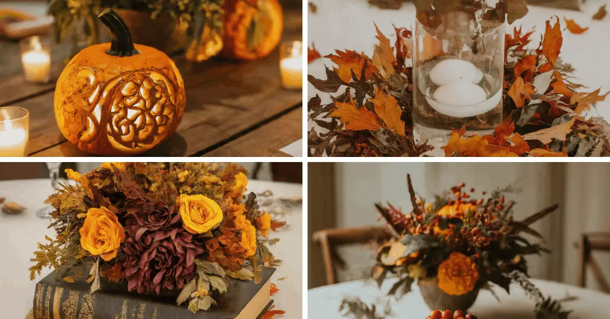 fall wedding centerpieces