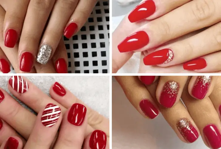 Stunning Red Gel Nail Designs