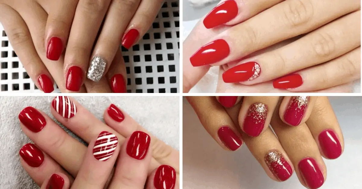 Stunning Red Gel Nail Designs