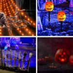 outdoor halloween decorations lights