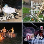 outdoor halloween decorations skeletons