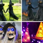 outdoor halloween decorations witches