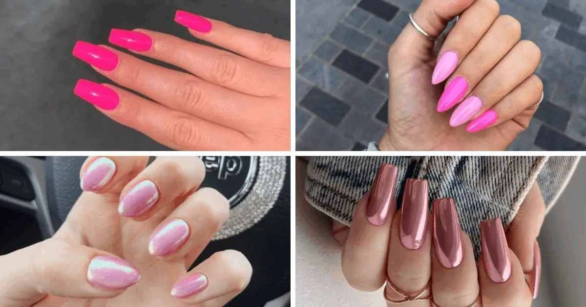 Stunning Pink Hard Nails Designs