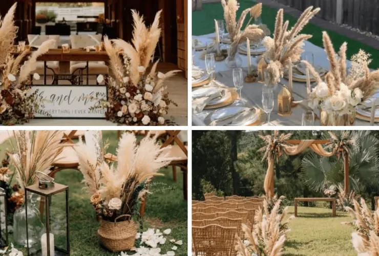 rustic wedding decor Boho