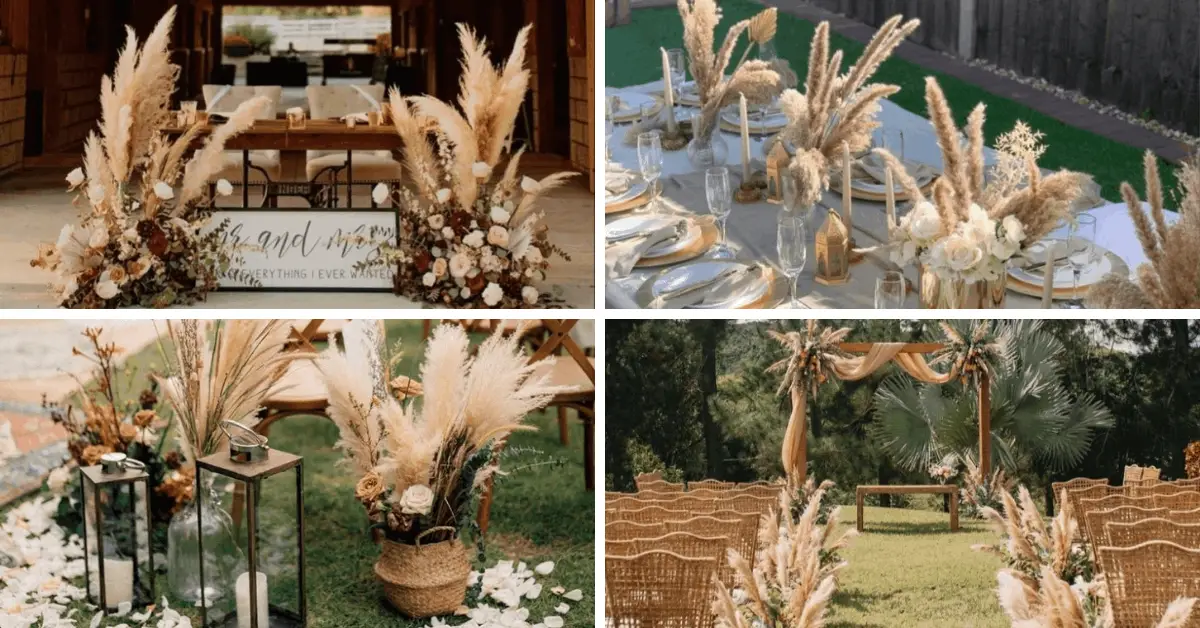 rustic wedding decor Boho