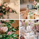 rustic wedding decor Centerpieces