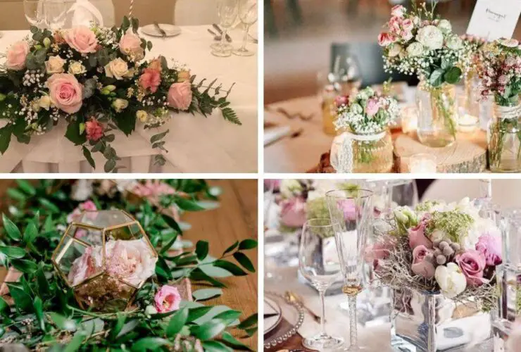 rustic wedding decor Centerpieces