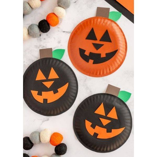 Pumpkin Paper Plates