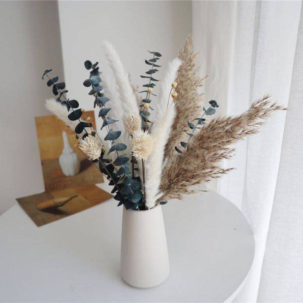  Eucalyptus and Wheat Centerpiece