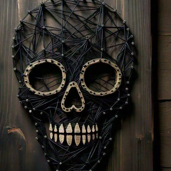 Skull String Art