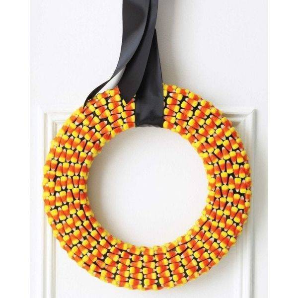 Candy Corn Wreath