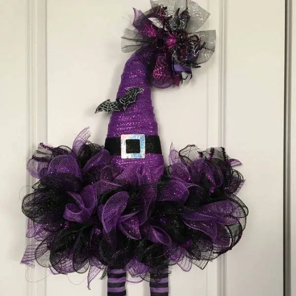 . DIY Witch Hat Wreath