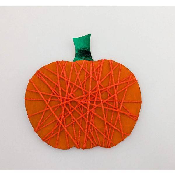 Yarn-Wrapped Pumpkins