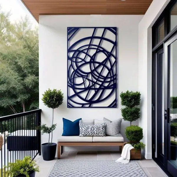  Abstract Metal Wall Art