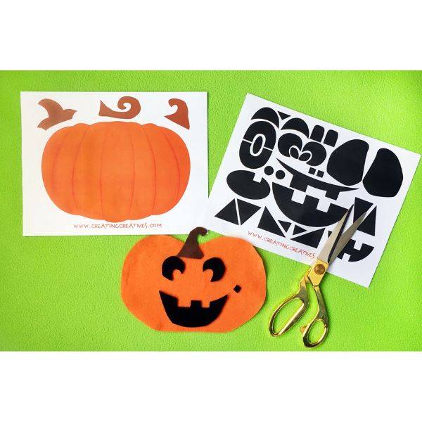 Jack-o'-Lantern Face Craft