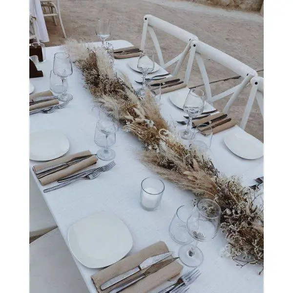 Dried Wheat and Pampas Grass