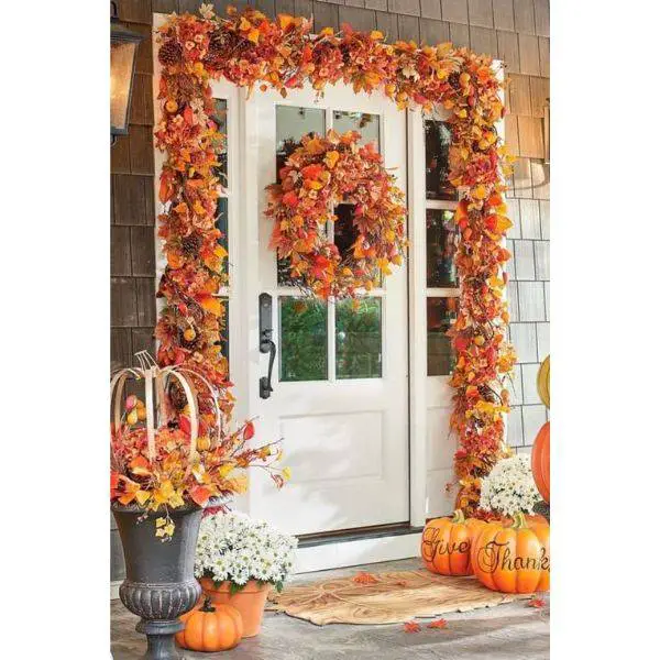 . Outdoor Autumn Garland