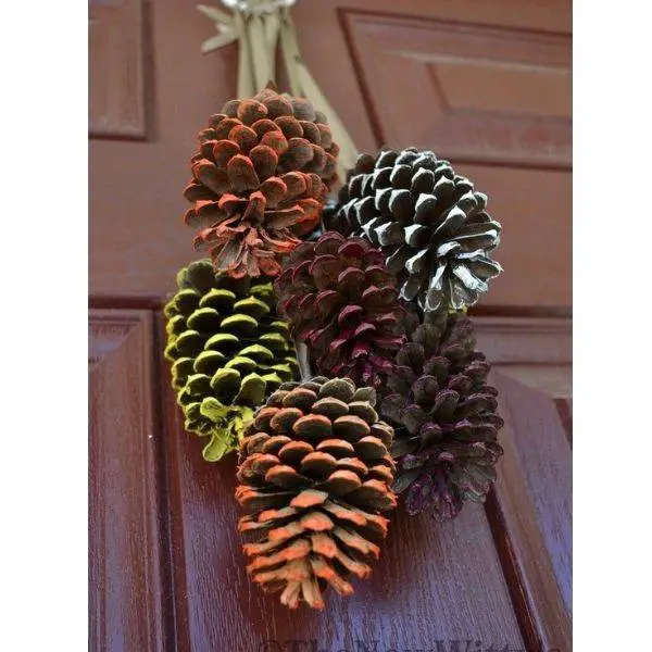 Painted Pinecones