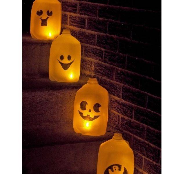 . Milk Jug Ghost Lanterns