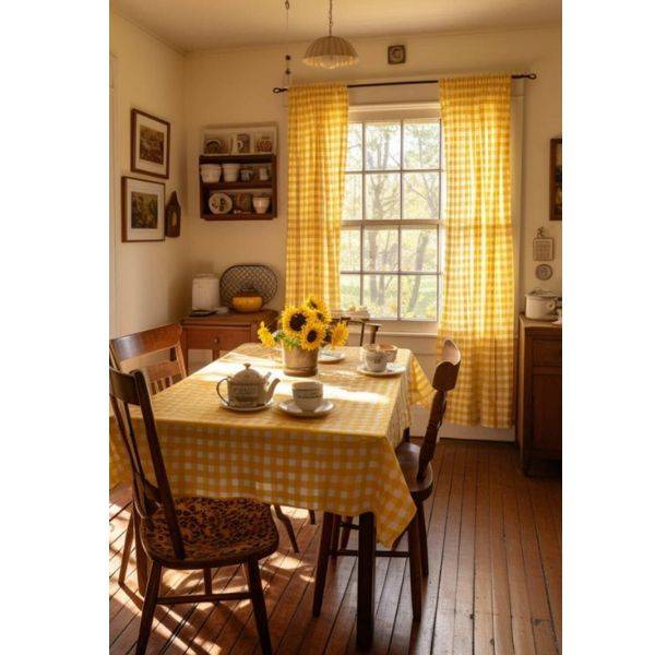 Patterned Fall Tablecloth