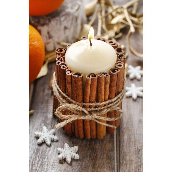 . Cinnamon Stick Candles