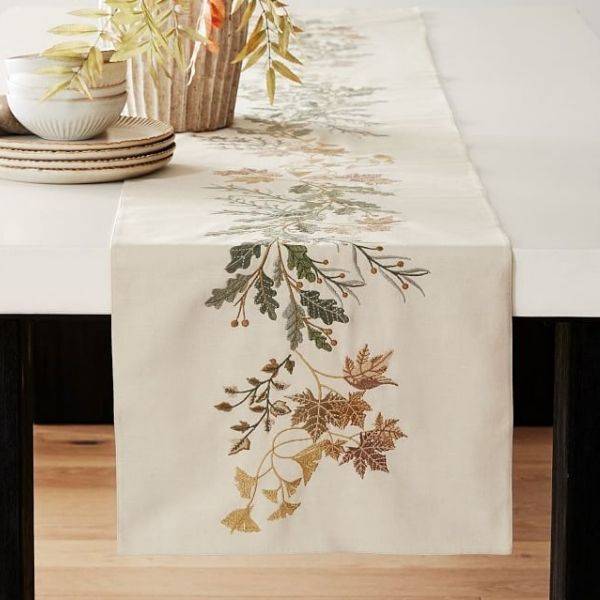 . Organic Cotton Table Runners