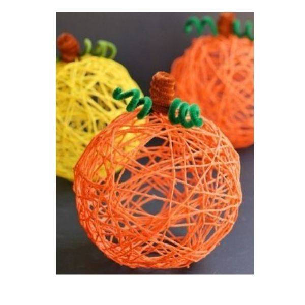  Yarn Pumpkins