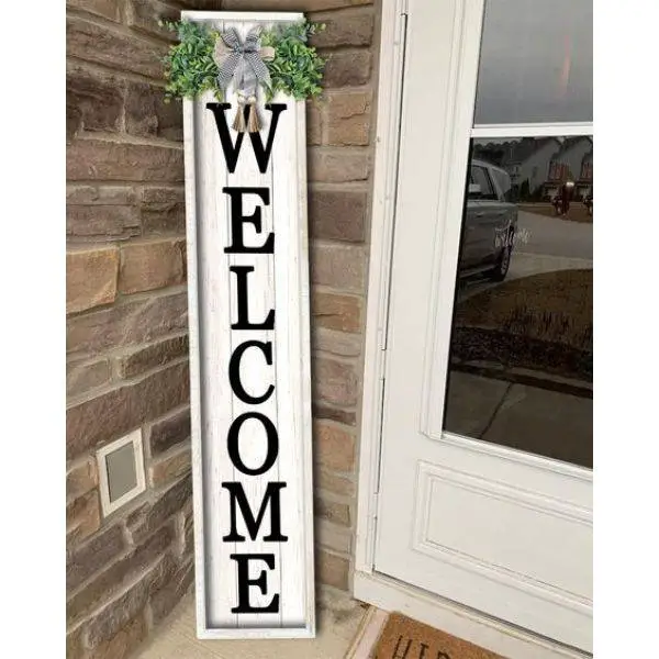 Wooden Welcome Sign