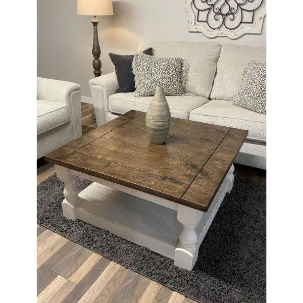 Distressed Wood Coffee Table